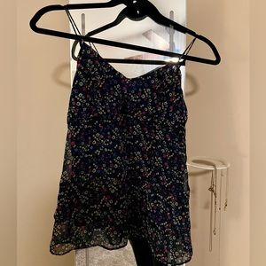 American Eagle floral layered top